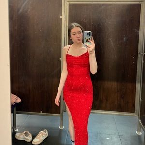 Red prom dress